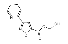 5-(吡啶-2-基)-1H-吡唑-3-羧酸乙酯结构式