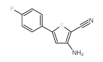 3-氨基-5-(4-氟苯基)噻吩-2-甲腈结构式
