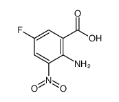 2-氨基-5-氟-3-硝基苯甲酸结构式