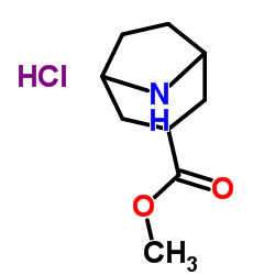 8-氮杂双环[3.2.1]辛烷-3-羧酸甲酯盐酸盐结构式