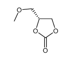 (R)-(+)-4-(甲氧甲基)-1,3-二氧杂戊环-2-酮结构式