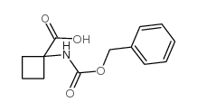 1-((苄氧基)羰基)氨基)环丁烷羧酸结构式