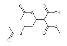 3,5-bis(acetylthio)-2-(methoxycarbonyl)pentanoic acid结构式