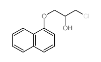 1-Chloro-3-naphthalen-1-yloxy-propan-2-ol结构式
