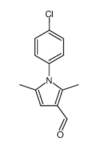 1-(4-氯-苯基)-2,5-二甲基-1H-吡咯-3-甲醛结构式