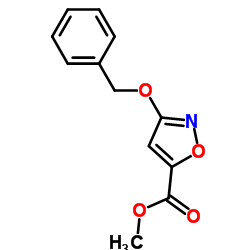 3-苄氧基异噁唑-5-羧酸甲酯结构式