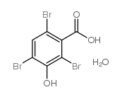 3-羟基-2,4,6-三溴苯甲酸一水化物结构式