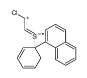 2-chloroethenyl-(1-naphthalen-1-ylcyclohexa-2,4-dien-1-yl)silicon Structure