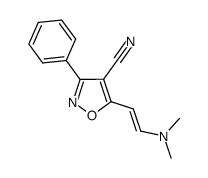 5-(2-(dimethylamino)vinyl)-3-phenylisoxazole-4-carbonitrile结构式