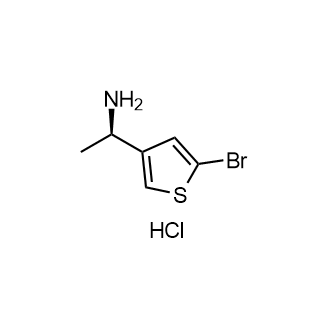 (R)-1-(5-溴噻吩-3-基)乙胺盐酸盐结构式