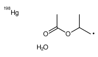 2-acetyloxypropylmercury-197,hydrate Structure
