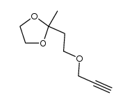 2-methyl-2-(2'-propynyloxyethyl)-1,3-dioxolane Structure