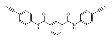 1-N,3-N-bis(4-cyanophenyl)benzene-1,3-dicarboxamide Structure