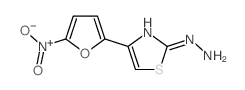 Thiazole,2-hydrazinyl-4-(5-nitro-2-furanyl)- Structure