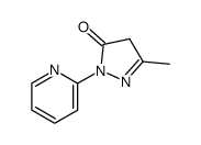2,4-Dihydro-5-methyl-2-(2-pyridinyl)-3H-pyrazol-3-one Structure