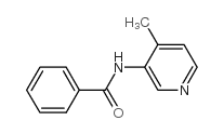 N-(4-甲基-吡啶-3-基)-苯甲酰胺结构式