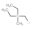 Silane,(chloromethyl)diethylmethyl- Structure