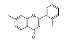 4H-1-Benzopyran-4-one,7-methyl-2-(2-methylphenyl)-(9CI)结构式