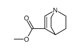 1-Azabicyclo[2.2.2]oct-2-ene-3-carboxylic acid methyl ester Structure