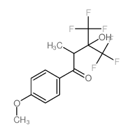 4,4,4-trifluoro-3-hydroxy-1-(4-methoxyphenyl)-2-methyl-3-(trifluoromethyl)butan-1-one结构式
