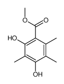 2,4-Dihydroxy-3,5,6-trimethylbenzoic acid methyl ester结构式