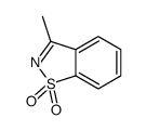 3-methyl-1,2-benzothiazole 1,1-dioxide结构式
