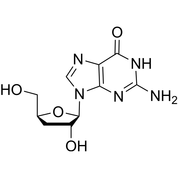 3'-Deoxyguanosine Structure