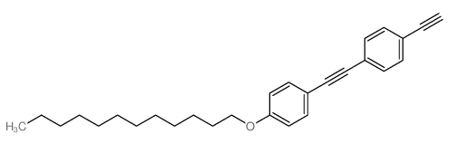 1-(十二基氧基)-4-((4-乙炔苯基)乙炔)苯结构式