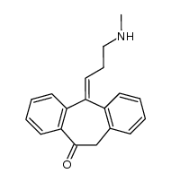 (E)-N-methyl-3-(10,11-dihydro-10-oxo-5H-dibenzo[a,d]cycloheptene)-Δ5,γ-propylamine Structure