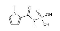(1-methyl-1H-pyrrole-2-carbonyl)phosphoramidic acid Structure