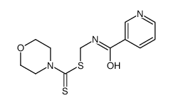 (pyridine-3-carbonylamino)methyl morpholine-4-carbodithioate结构式