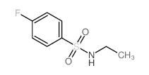 N-乙基-4-氟苯磺酰胺结构式