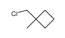 1-chloromethyl-1-methylcyclobutane结构式