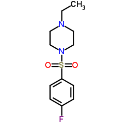 1-Ethyl-4-[(4-fluorophenyl)sulfonyl]piperazine结构式