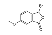 3-Bromo-6-methoxy-3H-isobenzofuran-1-one结构式
