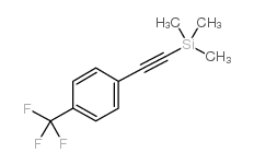 三甲基((4-(三氟甲基)苯基)乙炔基)硅烷结构式
