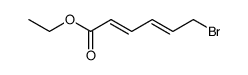 6-bromo-2,4-hexadienoic acid, ethyl ester Structure