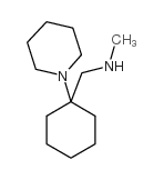 N-甲基-N-[(1-哌啶-1-基环己基)甲基]-胺结构式