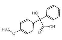 羟基-(4-甲氧基-苯基)-苯乙酸结构式
