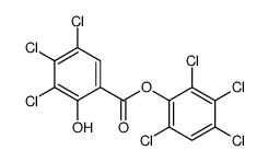 (2,3,4,6-tetrachlorophenyl) 3,4,5-trichloro-2-hydroxybenzoate结构式