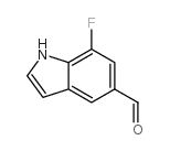 7-fluoro-1H-indole-5-carbaldehyde Structure
