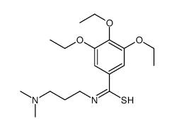 N-[3-(dimethylamino)propyl]-3,4,5-triethoxybenzenecarbothioamide结构式