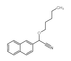α-Pentyloxy-2-naphthaleneacetonitrile结构式