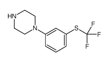 1-[3-[(trifluoromethyl)thio]phenyl]piperazine Structure