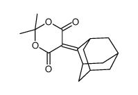 5-(2-亚金刚烷基)-2,2-二甲基-1,3-二噁烷-4,6-二酮结构式
