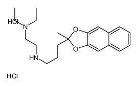 diethyl-[2-[3-(2-methylbenzo[f][1,3]benzodioxol-2-yl)propylazaniumyl]ethyl]azanium,dichloride结构式