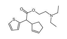 (2-Cyclopenten-1-yl)-2-thienylacetic acid 2-diethylaminoethyl ester结构式