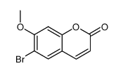 6-bromo-7-methoxycoumarin Structure