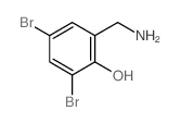 3,5-二溴-2-羟基苄胺结构式