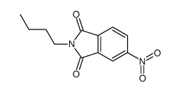 N-n-丁基-4-硝基-邻苯二甲酰亚胺结构式